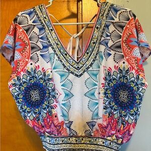 Flying Tomato Multicolor Boho Blouse